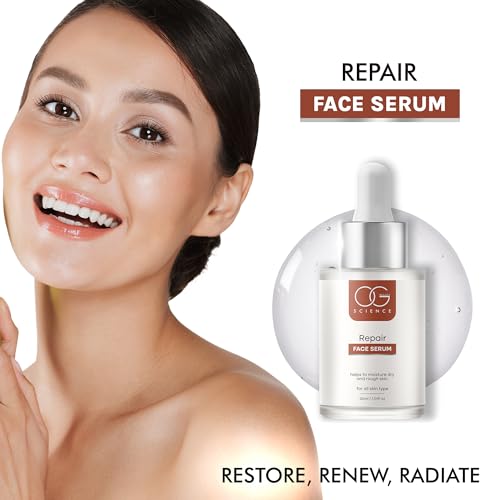 OG BEAUTY SCIENCE Repair Face Serum 30 Ml - Antioxidant Rich Formula with Vitamin C and E(fFROM INDIA)NUZ - View 3 of 3