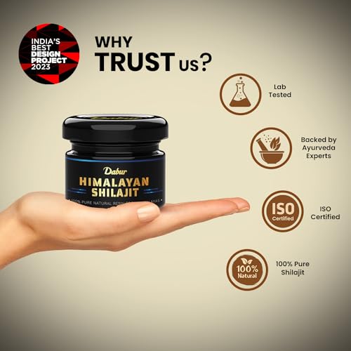 Dabur Himalayan Shilajit Resin - 15g | 100% Pure Shilajit | Boosts Stamina And Energy | Builds Immunity - View 3 of 4