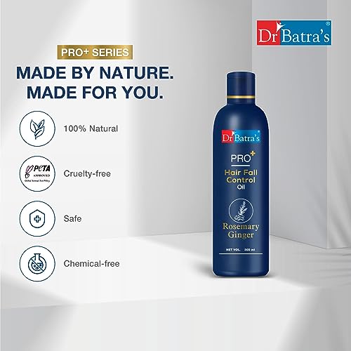 Dr Batra's Pro Hair Fall Control Oil, Scalp nourishment, Enriched with Ginsend &amp; Rosemary extracts, Healthy hair, Suitable for all, Best for Men &amp; Women (200ml)  (FROM INDIA SAB) - View 2 of 3