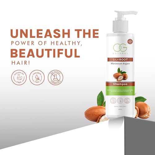 OG BEAUTY NATURAL Moroccan Argan Shampoo - 250ml | Achieve Smooth, Silky, and Strong Hair, Free from Silicon Oil, Paraben-Free(fFROM INDIA)NUZ - View 5 of 5