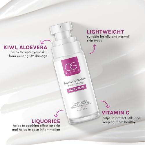 OG BEAUTY SCIENCE Antioxidant Rich Alpha Arbutus Moisturising Face Cream 50 ML for Men &amp; Women(fFROM INDIA)NUZ - View 5 of 5