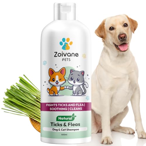 ZOIVANE Dog Shampoo - 500ml | Tick and Fleas Dog and Cat Shampoo, Dog Shampoo for Shih tzu Puppy, German Shepherd, Labrador and Golden Retriever | Dog Tick Shampoo, Ticks Shampoo for Dog - Pack of 1(FROM INDIA)JEZ - Related product