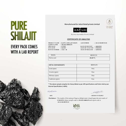 Kapiva Himalayan Shilajit/Shilajeet Resin, 20g - Performance Booster For Endurance and Stamina - View 2 of 9