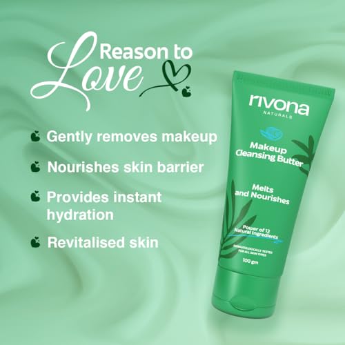 Rivona Naturals Makeup Cleansing Butter | easy makeup cleansing balm| Gentle Makeup Remover Enriched with 12 Active herbs |All Skin types |100 gm(FROM INDIA)NUSS - View 3 of 4