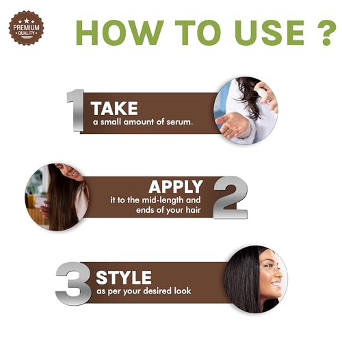 OG BEAUTY Natural ReGro Hair Growth Serum | Nourishing Blend of 4 Oils for Soft, Silky &amp; Healthy Hair | Lightweight, Non-Greasy Formula, Heat &amp; Humidity Protection | Paraben-Free - 50ml(fFROM INDIA)NUZ - View 4 of 5
