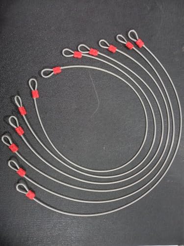 OAKY Pot Hanging Basket Wire Rope Cable Hanger 2 Feet for Hanging Flower Basket Potted Plants Holder Chain Birds Feeder/House Christmas Fairy Lights Lamps Lanterns Ornaments.(4MM,Green) (2 Feet, 6) (FROM INDIA)NUZ - Related product