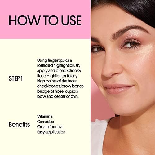 Winky Lux Cheeky Rose, Cream Highlighter with Vitamin E, Gold Highlighter, Makeup Highlighter, Champagne FROM DUBAI (SAM) - View 4 of 4