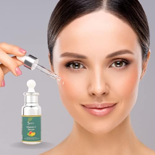 SVATV Vitamin C Serum for Face, Anti Aging Serum with Hyaluronic Acid, Vitamin E, Hydrating &amp; Brightening Serum for Dark Spots, Fine Lines and Wrinkles, 1.014fl oz, 30ml. FROM DUBAI (SAM) - View 3 of 3