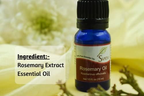 SVATV Rosemary Essential Oil Therapeutic Grade Aromatherapy Oils Fragrance Oil for Diffuser Yoga Massage &amp; DIY Personal Care 10 ml FROM DUBAI (SAM) - View 2 of 2