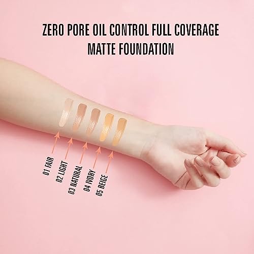 Mattlook Zero Pore Oil Control Full Coverage Matte Foundation, Natural (45ml)(FROM INDIA)JEZ - View 2 of 4