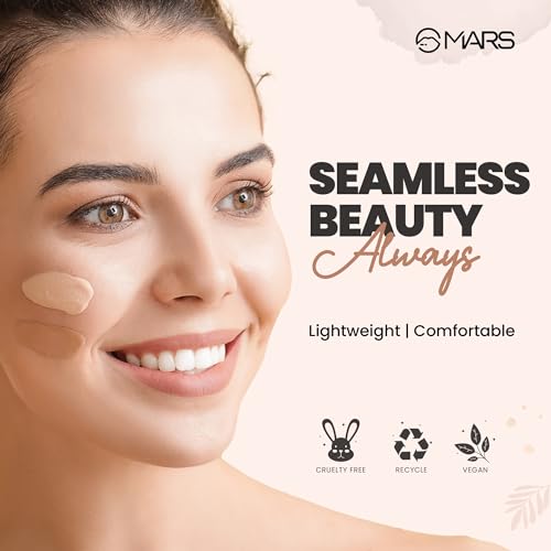 MARS Blossom Soft Matte Full Coverage Foundation For All Skin Types Lotion For All Skin Types|Blendable&amp;Buildable|Flawless Base For Face Makeup(30 Ml)(05-Buff),Pack Of 1 - View 2 of 4