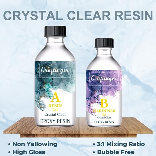 Craftinger DIY Resin Coaster Kit with 200gm Epoxy Resin Moulds and More(FROM INDIA)NUZ - View 4 of 4