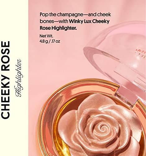 Winky Lux Cheeky Rose, Cream Highlighter with Vitamin E, Gold Highlighter, Makeup Highlighter, Champagne FROM DUBAI (SAM) - View 2 of 4