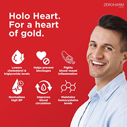 ZEROHARM Holo Heart tablets | Plant-based | Men &amp; women heart health supplements | Prevents coronary artery disease | Manages lipid profile | Prevents blockages - 60 Veg tablets - View 4 of 5