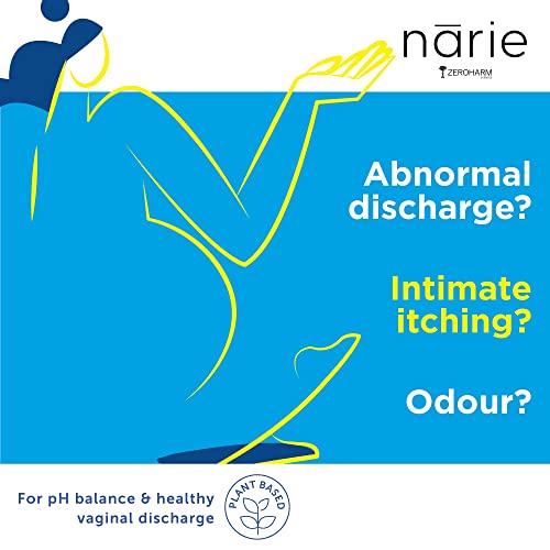 ZEROHARM Narie Discharge Capsules|For Healthy White Discharge|Prevents Uti&amp;Yeast Infection|Reduces Itching,Burning,Odour|Balances Ph|Cranberry,Hibiscus Extract,D-Mannose|Probiotics,Pack of 1About this item ✔NARIE DISCHARGE, FOR BALANCED VAGINAL HEALTH: Narie Discharge by ZeroHarm is a plant-based, science-backed supplement. Powered with Cranberry, Hibiscus Extract, D-Mannose, prebiotic Psyllium husk, and probiotics like Lactobacillus plantarum, Lactobacillus acidophilus, Lactobacillus rhamnosus, Lactobacillus crispatus, Lactobacillus reuteri, and Lactobacillus fermentum to promote optimum vaginal health &amp; fight abnormal discharge. ✔PREVENTS ABNORMAL DISCHARGE: Yeast infections and UTIs tend to cause discoloured, thick, itchy, excessive discharge with odour and burning sensation. Narie Discharge prevents vaginal discharge on non-period days and unhealthy discharge by treating the root cause. ✔BALANCES pH: The added probiotic strains in Narie Discharge introduce good bacteria to help balance the pH and maintain an acidic environment. ✔FIGHTS UTIs AND OTHER INFECTIONS: Narie Discharge is loaded with anti-fungal and antibacterial properties of natural extracts and probiotics. Helps prevent the recurrence of infection and provides long-lasting relief. ✔FIGHTS ITCHING &amp; ODOUR: Probiotics help restore vaginal balance to help fight itching, odour, and discomfort caused by infections and irritants. ✔STAYING TRUE TO OUR ROOTS: At ZeroHarm Sciences, we take responsibility for all the plant-based solutions we offer. With our vertical integration, from seed to consumption, everything is traceable. Our ethics are rooted deep in our system. The best of nature, that's all we've to offer. ✔FSSAI CERTIFIED: Narie Discharge by ZeroHarm is trusted &amp; certified by FSSAI. ✔PLANT-BASED GOODNESS BY ZEROHARM: ZeroHarm Sciences offer plant-based solutions that are curated in international labs, validated by experts, and tested to have zero side effects. We at ZeroHarm, employ unique extraction to retain the purity and deliver the highest efficacy. - View 4 of 6
