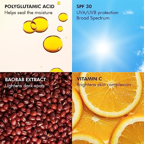 Conscious Chemist™ Vitamin C Face Cream SPF30 PA+++ | Lightweight Gel with Polyglutamic Acid | For Healthy &amp; Bright Skin | All Skin Types | Fragrance Free, Cruelty Free | 50ml  (FROM INDIA SAB) - View 3 of 3