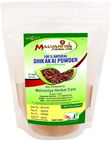 MALVANIYA HERBAL CARE Men's and Women's Natural Shikakai Hair Powder, 227g FROM DUBAI (SAM) - View 2 of 3
