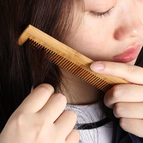 SVATV HANDCRAFTED NEEM-WOOD COMB FOR DETANGLING HAIR FOR THICK, CURLY AND WAVY HAIR, NON-STATIC AND ECO-FRIENDLY WITH WIDE TOOTH FOR GROOMING HAIR COMB FOR MEN &amp; WOMEN - (N-5) FROM DUBAI (SAM) - View 3 of 4