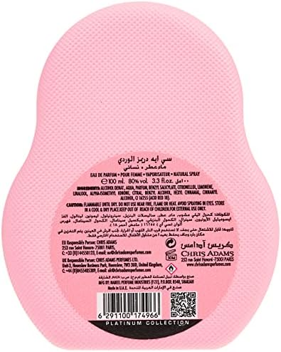 Chris Adams Perfumes Dreamz Pink Eau De Perfume For Women, 100 ml FROM DUBAI (SAM) - View 3 of 3