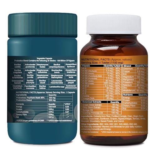 Multivitamin for Women Tablets and Gut Army Probiotic Capsules Combo Pack - Shop at Colombo Mall