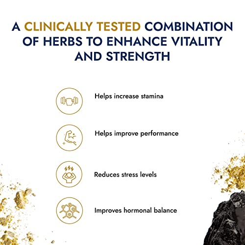 Kapiva Shilajit Gold 60 Capsules | Contains 24 Carat Gold | Boosts Stamina In 4 Weeks | 100% Ayurvedic - View 5 of 7