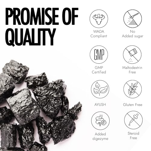 Kapiva TestoFuel Shilajit Whey Protein with Digezyme| 25g Protein | 5.5g BCAA | Faster Absorption | Boosts Stamina | Cookies &amp; Cream Flavor, 1Kg/ 2.2lb - View 4 of 8