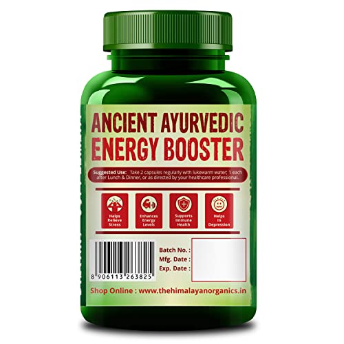 Himalayan Organics Ashwagandha 1000Mg Serve || Energy &amp; Endurance || 60 Veg Capsules - View 3 of 9