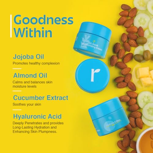 Rivona Naturals Aqua Moisturizing Face Cream| For Nourishing and Revitalizing skin|For Normal, Oily, Dry, Combination Skin | Dermatologically Tested |For Men &amp; Women| 50 GM - View 2 of 3