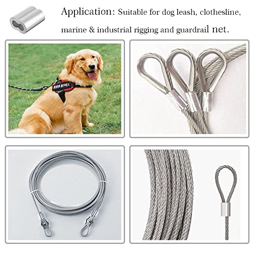 Oaky (5MM) Strong Heavy-Duty Ferrule Aluminum Double Barrel Crimping Loop Sleeves for Fitting Gym Machine Wire Cable Rope Locks(FROM INDIA)NUZ - View 4 of 6