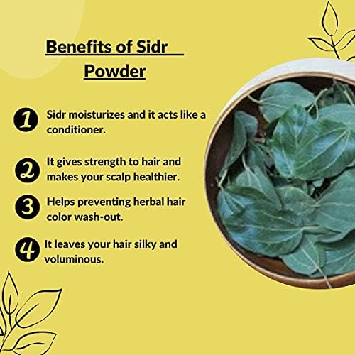 100% Natural Sidr Powder 227g (8oz) (0.5 lb) | Sidr leaves Powder for hair | Natural Hair conditioner FROM DUBAI (SAM) - View 3 of 3