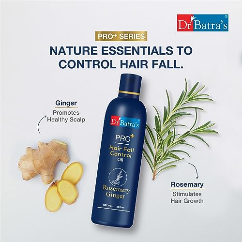 Dr Batra's Pro Hair Fall Control Oil, Scalp nourishment, Enriched with Ginsend &amp; Rosemary extracts, Healthy hair, Suitable for all, Best for Men &amp; Women (200ml)  (FROM INDIA SAB) - View 3 of 3