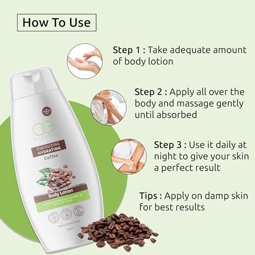 OG BEAUTY NATURAL Energizing Hydrating Coffee Body Lotion 250 Ml - Invigorate Your Skin(fFROM INDIA)NUZ - View 5 of 5