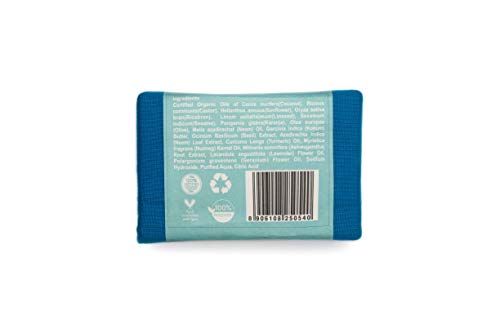 Rustic Art Organic Ashwagandha Soap | Neem, Tulsi &amp; Turmeric | Dry, Sensitive &amp; Normal Skin | Urban Defense | | Coldprocessed | For Women &amp; Men | 100g (FROM INDIA SAB) - View 3 of 3