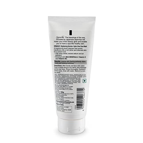 Spawake Vitamin C Face Wash, Brightening Solution Hydro Glow, Vitamin C &amp; B3, 100g (FROM INDIA SAB) - View 2 of 3