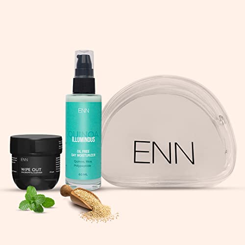 ENN Wipe Out Chlorophyll Cleanser And Illuminous Oil free Day Moisturizer Kit | All Skin | Natural | For Men &amp; Women (FROM INDIA SAB) - View 3 of 3