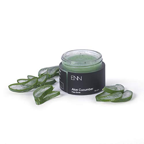 ENN Aloe Cucumber Mild Gel Face Scrub Antioxidant Powerhouse With Aloe Vera | Annatto Seeds &amp; Cucumber Extract | Natural | For Men &amp; Women | 50 gm (FROM INDIA SAB) - View 2 of 3