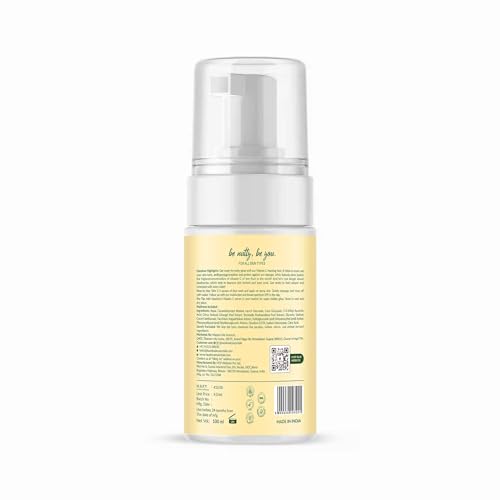 Hazelnut Essentials Vitamin C Foaming Face Wash | For Glow &amp; Unven Skin Tone | Kakuda Plum &amp; Blueberry | All Skin Types | For Women &amp; Men | Dermatologically Tested | 100 ml(FROM INDIA)NUZ - View 6 of 6