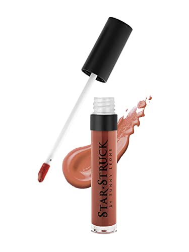 STARSTRUCK BY SUNNY LEONE Glossy Liquid Lip Color, Brown | Highly Pigmented, Hi-Shine &amp; Non-Sticky Formula | Lip Gloss For Girls, Women | Caramello(FROM INDIA)JEZ - View 3 of 3