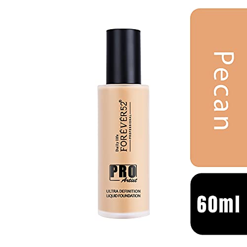 Daily Life Forever52 Pro Artist Ultra Definition Liquid Foundation (Pecan - 008, 60ml) | Waterproof, Long-lasting Matte Finish, Full Coverage, Skin-Perfecting Formula for Normal Skin - View 4 of 5