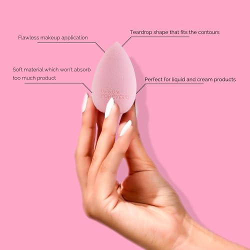 Daily Life Forever52 Foundation Blending Beauty Sponge, Flawless for Liquid, Cream, Foundation &amp; Powder Professional Makeup easy-To-Use Tool (1, Baby Pink)Daily Life Forever52 Foundation Blending Beauty Sponge, Flawless for Liquid, Cream, Foundation &amp; Powder Professional Makeup easy-To-Use Tool (1, Baby Pink) - View 2 of 5