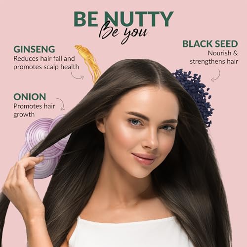Hazelnut Essentials Onion Conditioner | Hair Fall Control | Ginseng &amp; blackseed | All Hair Types | For Women &amp; Men | Dermatologically Tested | 200 ml(FROM INDIA)NUZ - View 2 of 6