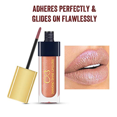 CVB LG602 Diamond Shine Lip Gloss for Supreme Shine, Glide-On Lipstick for Glossy Effect, Transparent Lip Makeup (6ML, SPRING GLOW(FROM INDIA SAB)) - View 2 of 3