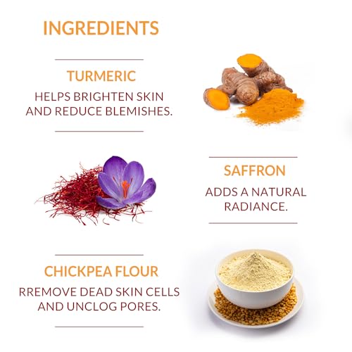 Otrix Ubtan Face Wash – Exfoliating Facial Cleanser | Unblock True Radiance with The Power of Turmeric &amp; Saffron | Sulphates and Paraben Free Face Wash | Unisex | 100ml (FROM INDIA SAB) - View 2 of 3