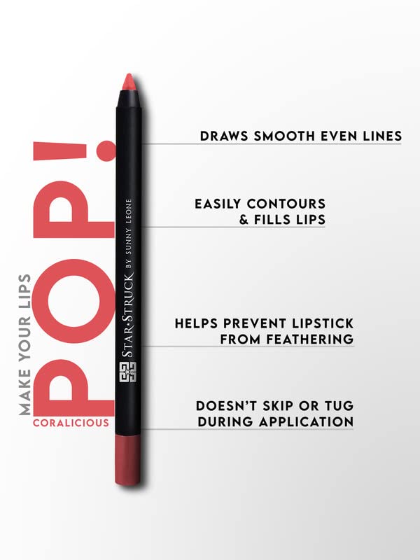 STARSTRUCK BY SUNNY LEONE Long Wear Lip Liner Coralicious - View 2 of 3