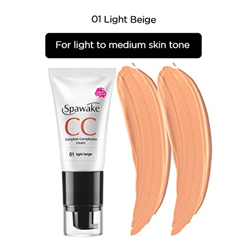 Spawake CC Cream 01 Light Beige with SPF 32/PA++, for All Skin Types, 30g (FROM INDIA SAB) - View 2 of 3
