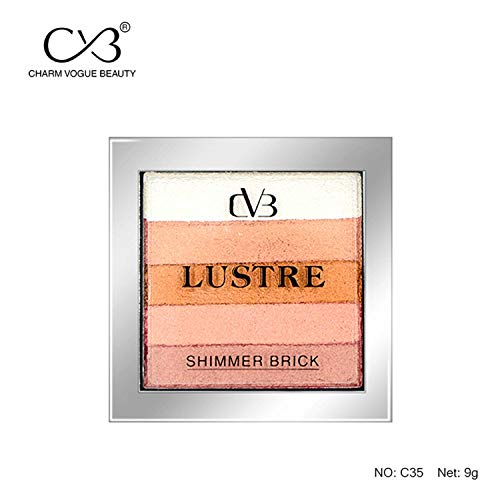 CVB C35 Lustre Shimmer Brick for Skin Radiance, Instant Glow Highlighter for Face Makeup (Shade 02, 9g) (FROM INDIA SAB) - View 3 of 3