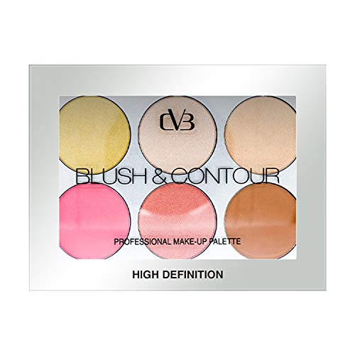 CVB C38 Blush &amp; Contour Professional Make-Up Palette for High Definition Shadow, Concealer for Colour Correctness, 6 Shades Face Blush (16g) (FROM INDIA SAB) - View 3 of 3