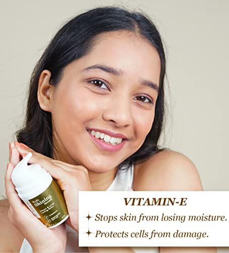 VauriiC Skin Shining Serum Shimmer for Glowing Skin - Radiant Complexion | Luminous Glow | Intense Hydration | Lightweight &amp; Non-Greasy Body Shimmer with Vitamin E, Murumuru Butter &amp; probiotics | 100% Vegan | Unisex | All Skin Types | 50ml - View 3 of 3