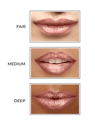 STARSTRUCK BY SUNNY LEONE Glossy 2pc Lip Kit-Highly Pigmented, Clear Shine &amp; Non-Sticky Formula Gloss with Longwear, One Stroke Application Liner-Champagne Sparkle - View 2 of 3