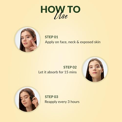 Hazelnut Essentials Vitamin C Glow Sunscreen/Primer | SPF 50, UVA &amp; UVB | Anti-Ageing | No white cast | Light Weight &amp; Non-Sticky | Dermatologically Tested | All Skin Types | For Women &amp; Men | 50 ml(FROM INDIA)NUZ - View 5 of 7